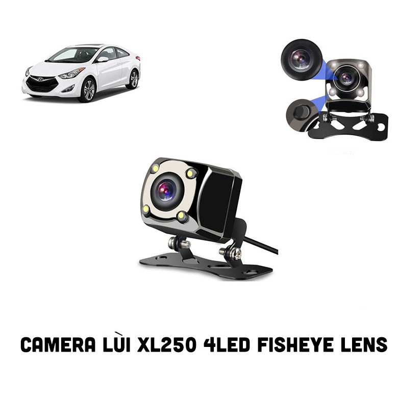 Camera lùi ô tô XL250 xi vàng 4 LED | BigBuy360 - bigbuy360.vn