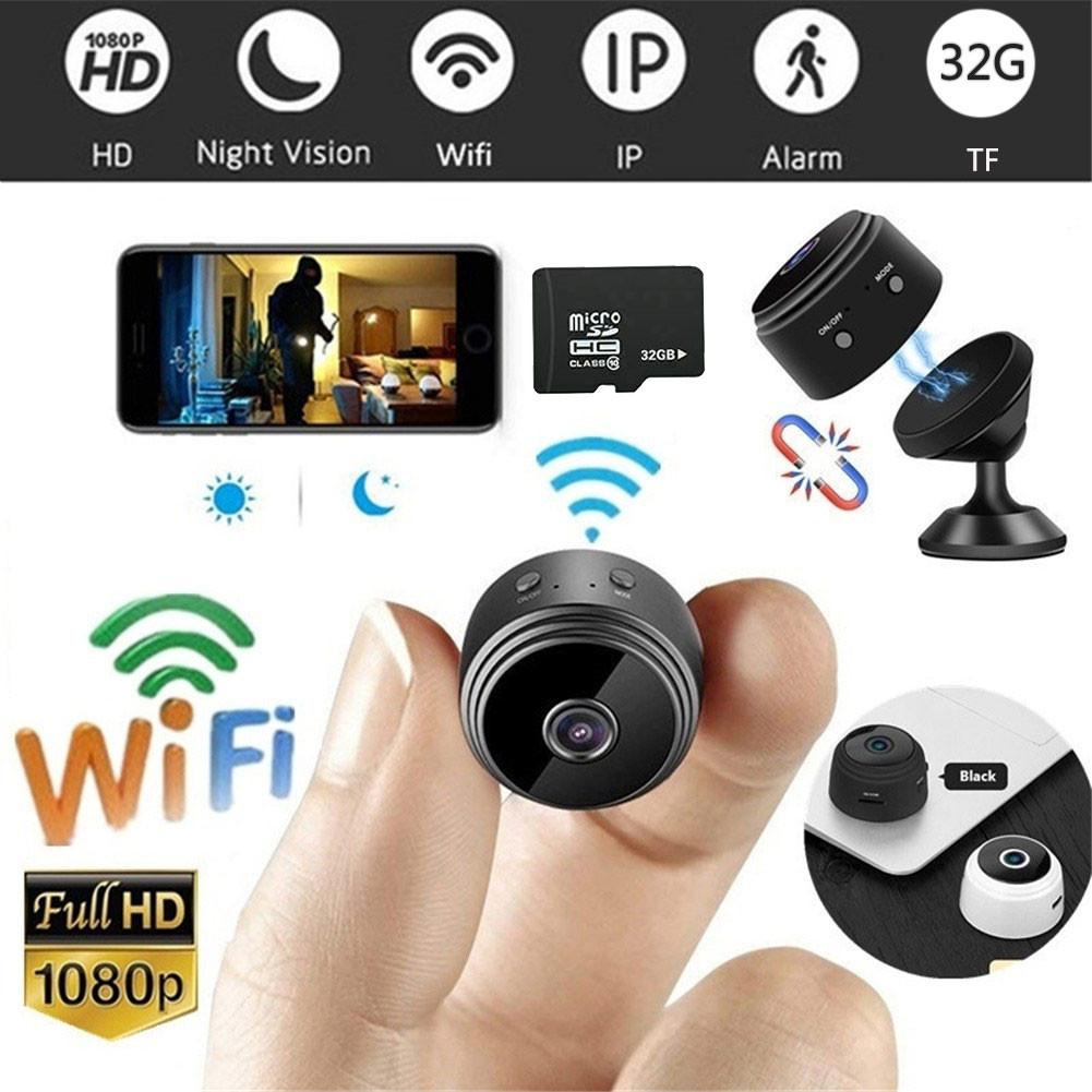 Camera IP mini Wifi âm thanh không dây Máy ghi âm tại nhà An ninh gia đình HD 1080P Tầm nhìn ban đêm 32G