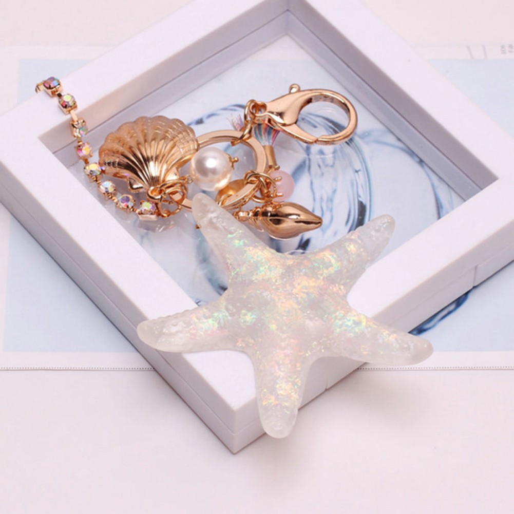 Bình Nước BK Kiểu Dáng Đơn Giản Hiện Đại✿Móc Khóa Hình Sao Biển Phối Tua Rua Dễ Thương