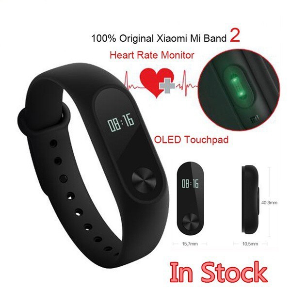 Smart bracelet IP67 heart rate monitor with LED display Xiaomi mi band 2