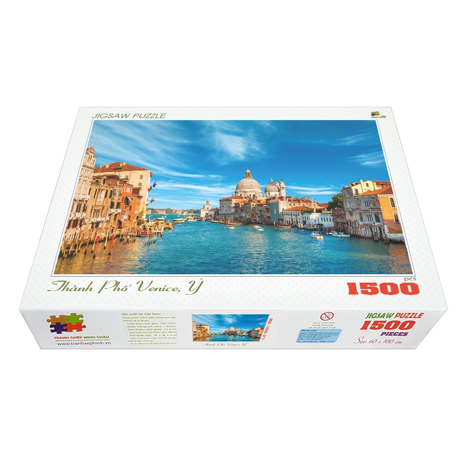 [Mã BMBAU50 giảm 10% đơn 99k] Bộ tranh xếp hình cao cấp 1500 mảnh – Thành Phố Venice, Ý (60x100cm)