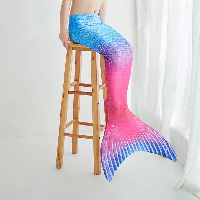 Bộ Đồ Bơi Đuôi Nàng Tiên Cá Dành Cho Trẻ Em Và Người Lớn do001