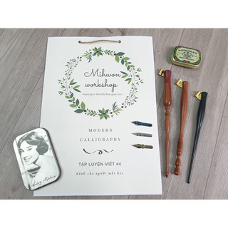 Tập luyện viết thư pháp calligraphy - chữ hoa cách điệu