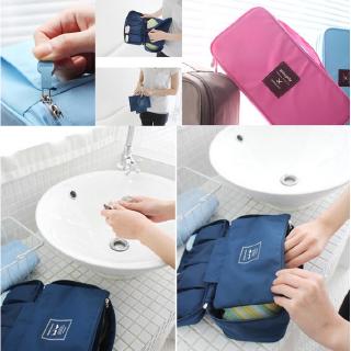Du Lịch Nữ Cô Gái Mỹ Phẩm Trang Điểm Vệ Sinh Rửa Hộp Bảo Quản Đồ Lót Áo Ngực Túi