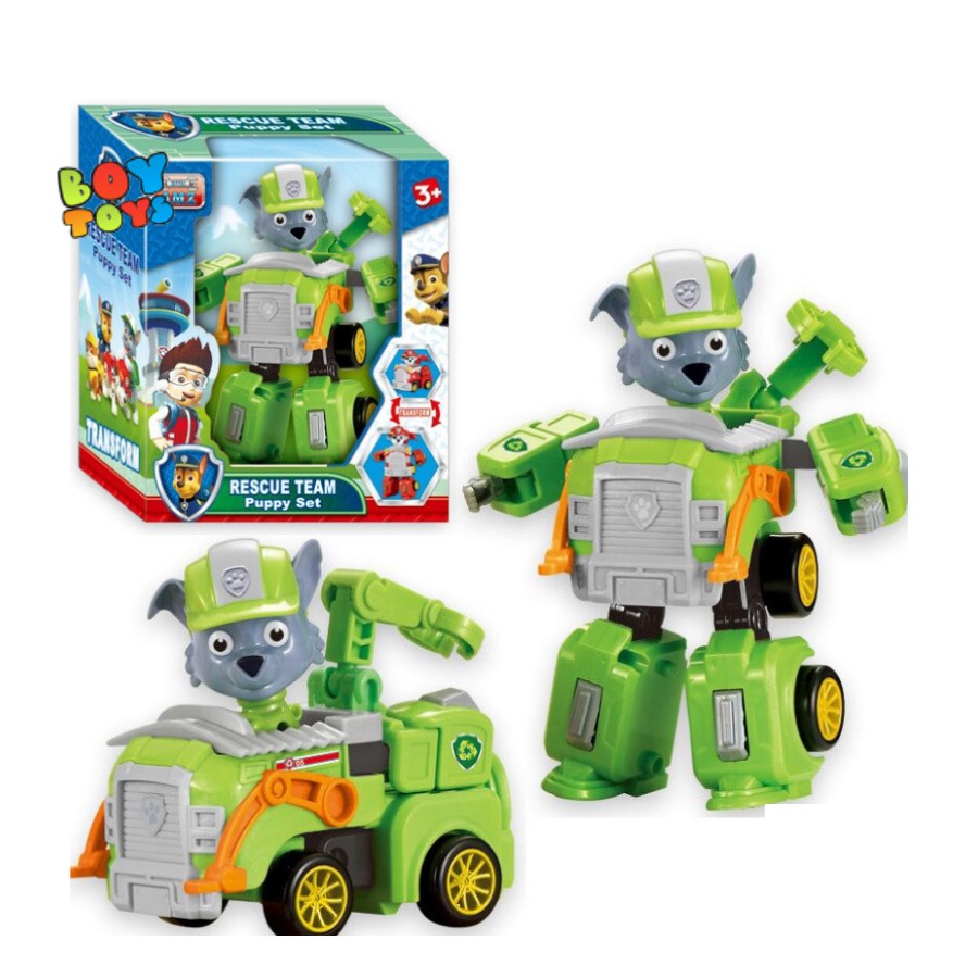 Đồ chơi chó cứu hộ Paw Patrol lắp ráp biến hình 2 trong 1 cho bé thỏa sức vui chơi