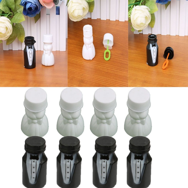 1 Bộ Chai Bong Bóng Cô Dâu Chú Rể Và Chú Rể (24 Cái)