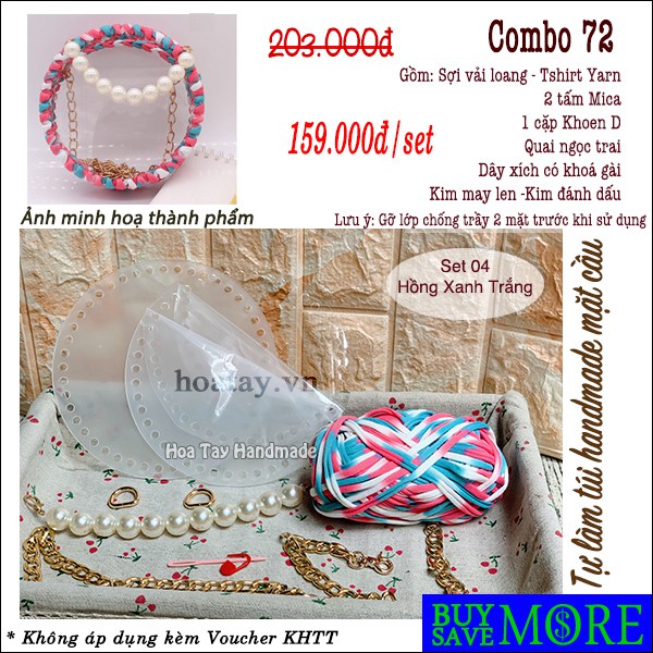 Combo 72- Set túi mica trong tự làm - Bộ nguyên liệu đầy đủ tự làm, hàng đẹp, chất lượng tốt.