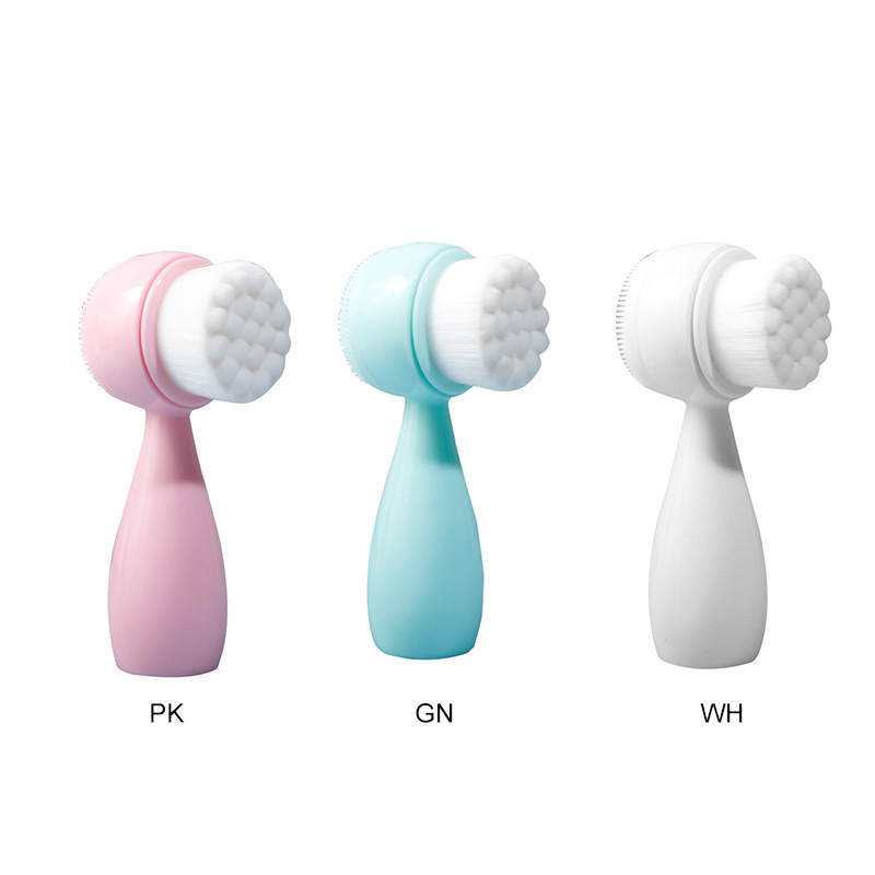 [Hàng mới về] Cọ Rửa Mặt Thủ Công Đầu Silicone Mềm Mại Làm Sạch Sâu