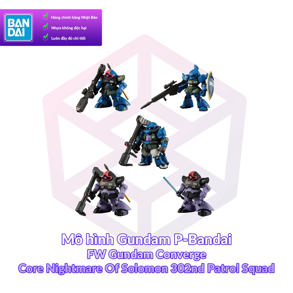 Mô hình Gundam P-Bandai FW Gundam Converge Core Nightmare Of Solomon 302nd Patrol Squad