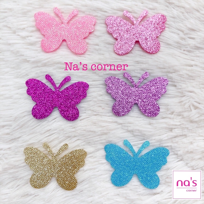 Bộ 2 miếng dán tóc mái tự dính nhũ kim tuyến màu nổi bật, size nhỏ giúp cố định tóc cho trang điểm đắp mặt nạ tiện lợi