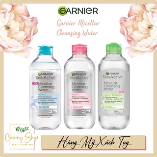 [Hàng USA]Nước tẩy trang Garnier SkinActive Micellar Cleansing Water All-in-1 (400ml)