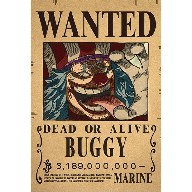 One Piece wanted poster Áp Phích Hình Nhân Vật Luffy Zoro Shanks Ace Sabo Boa Nami Chopper Trong one piece 1057