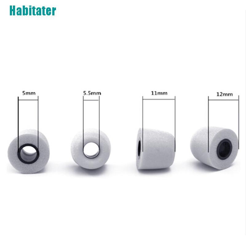 1 Cặp (2 Miếng) Bọc Tai Nghe Nhét Tai Cách Âm Bằng Cao Su Non 5mm