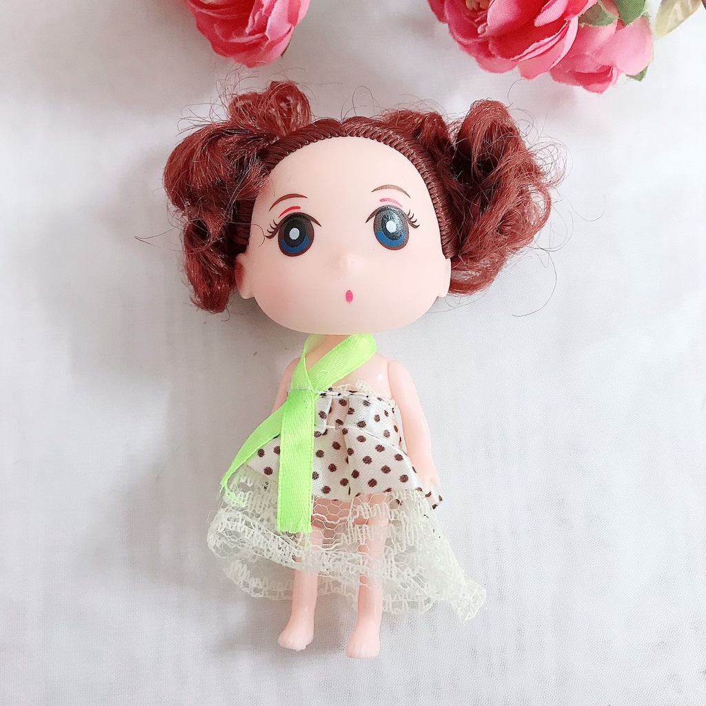 Búp bê Chibi cao 12cm mặc váy