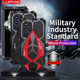 LUPHIE Ốp Điện Thoại Kim Loại Chống Sốc Chống Va Đập Bảo Vệ Toàn Diện Cho Samsung Galaxy S24 S23 S22 S21 Ultra Plus