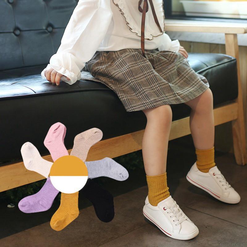 Tất ống chân hoạ tiết in giữ ấm cho bé