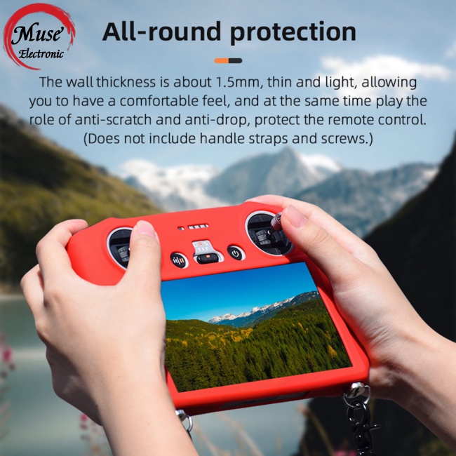 Ốp Điện Thoại Silicon Chống Bụi Chống Trượt Có Màn Hình Điều Khiển Từ Xa Cho Dji Mini 3 Pro