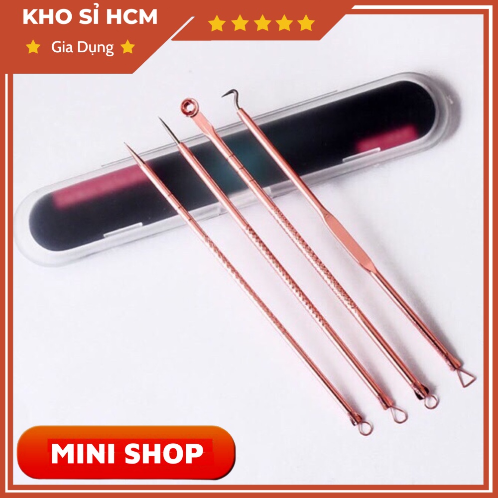 Bộ 4 cây lấy mụn 2 Đầu MINISHOP H028