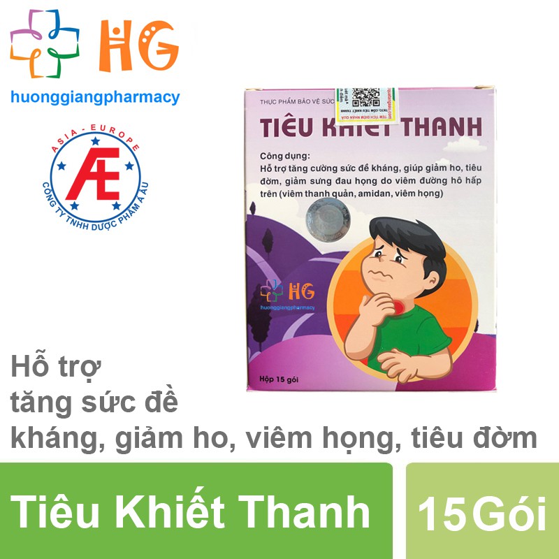 Cốm Tiêu Khiết Thanh - Ngăn ngừa và làm giảm triệu chứng viêm đường hô hấp (Hộp 15 gói)