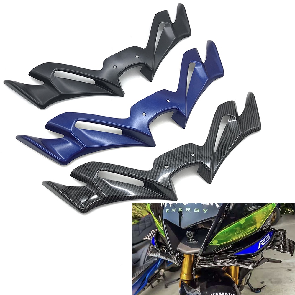 Khung Cánh Gió Phía Trước Bằng Sợi Carbon Cho Xe Mô Tô Yamaha YZF R3 R25 YZFR3 YZFR25 2019-2021