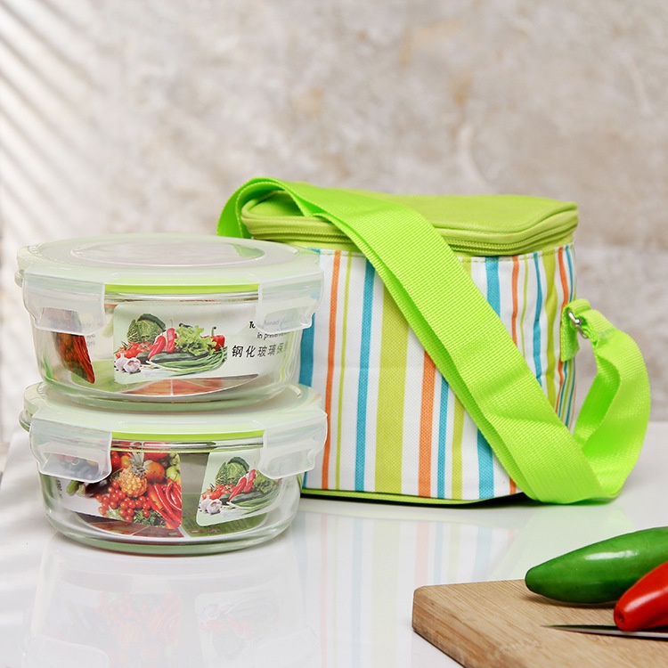 Bộ 2 hộp thuỷ tinh Glass Food Container cao cấp