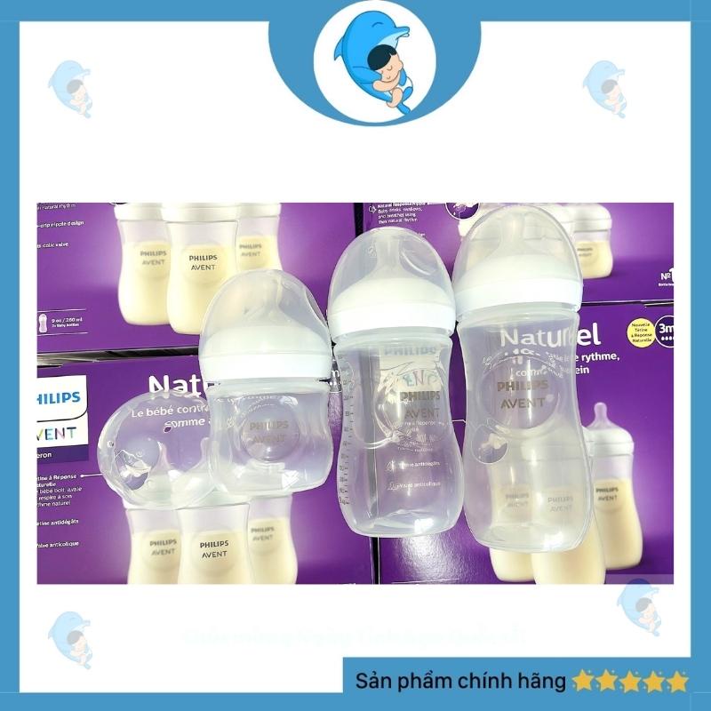 Bình Sữa Philips Avent Natural 125/260/330ml Cổ Rộng Chống Đầy Hơi Và Chống Sặc 100% Chính Hãng Mẫu Mới