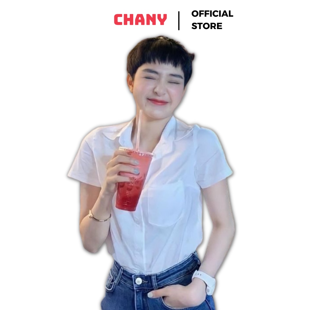 Áo Sơ Mi Ngắn Tay Kèm Túi Ngực Chany Store