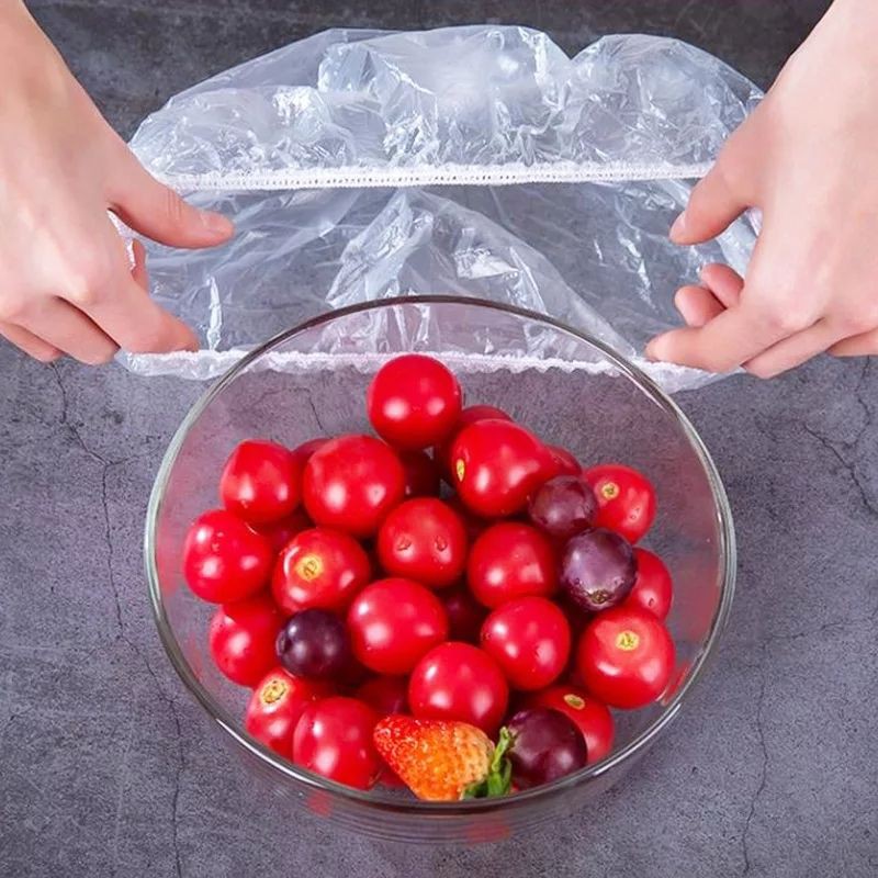 Combo 100 Màn Bọc Thực Phẩm Thức Ăn Có Chun [Thun] Co Giãn Gấu Brown