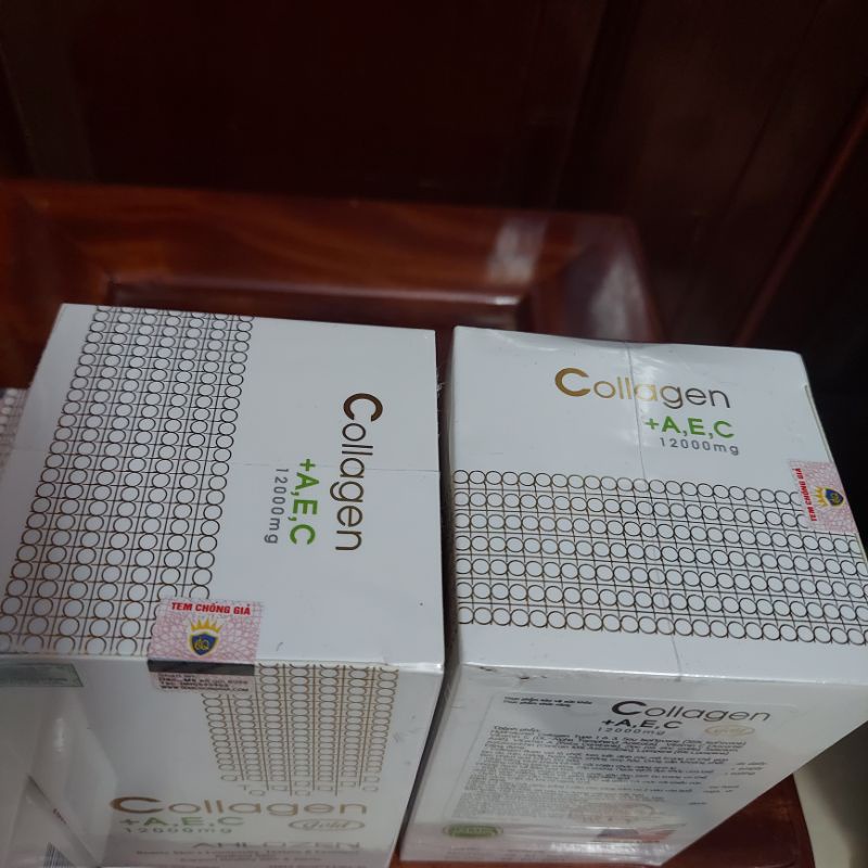 Viên collagen AEC gold hộp 180v date 2024