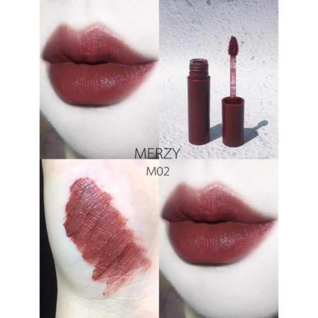 SON MERZY BITE THE BEAT MELLOW TINT màu M1-đỏ nâu trầm | WebRaoVat - webraovat.net.vn