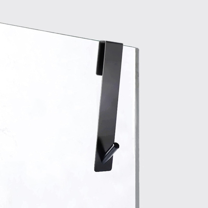 Set 2 Móc Treo Áo Khoác Bằng Thép Không Gỉ Gắn Phía Sau Cánh Cửa Không Cần Khoan