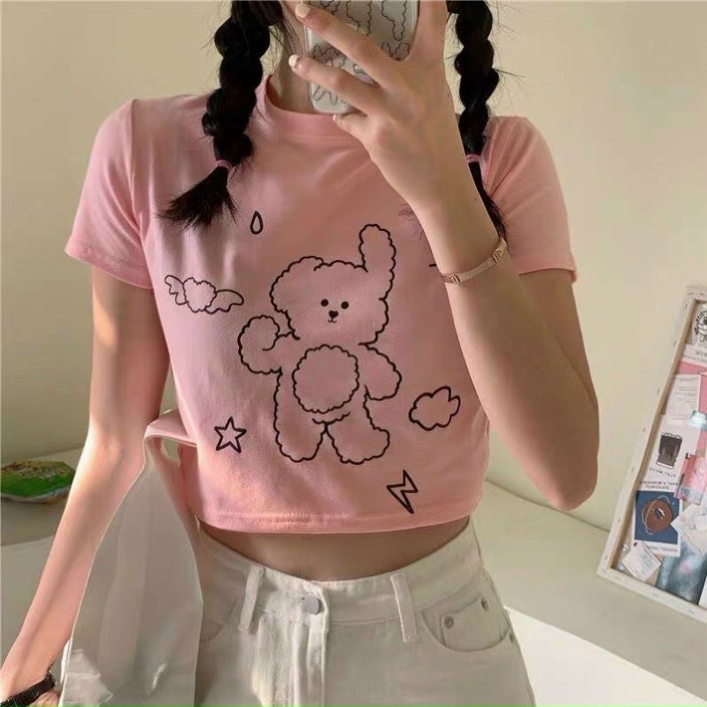 Áo Croptop Gấu