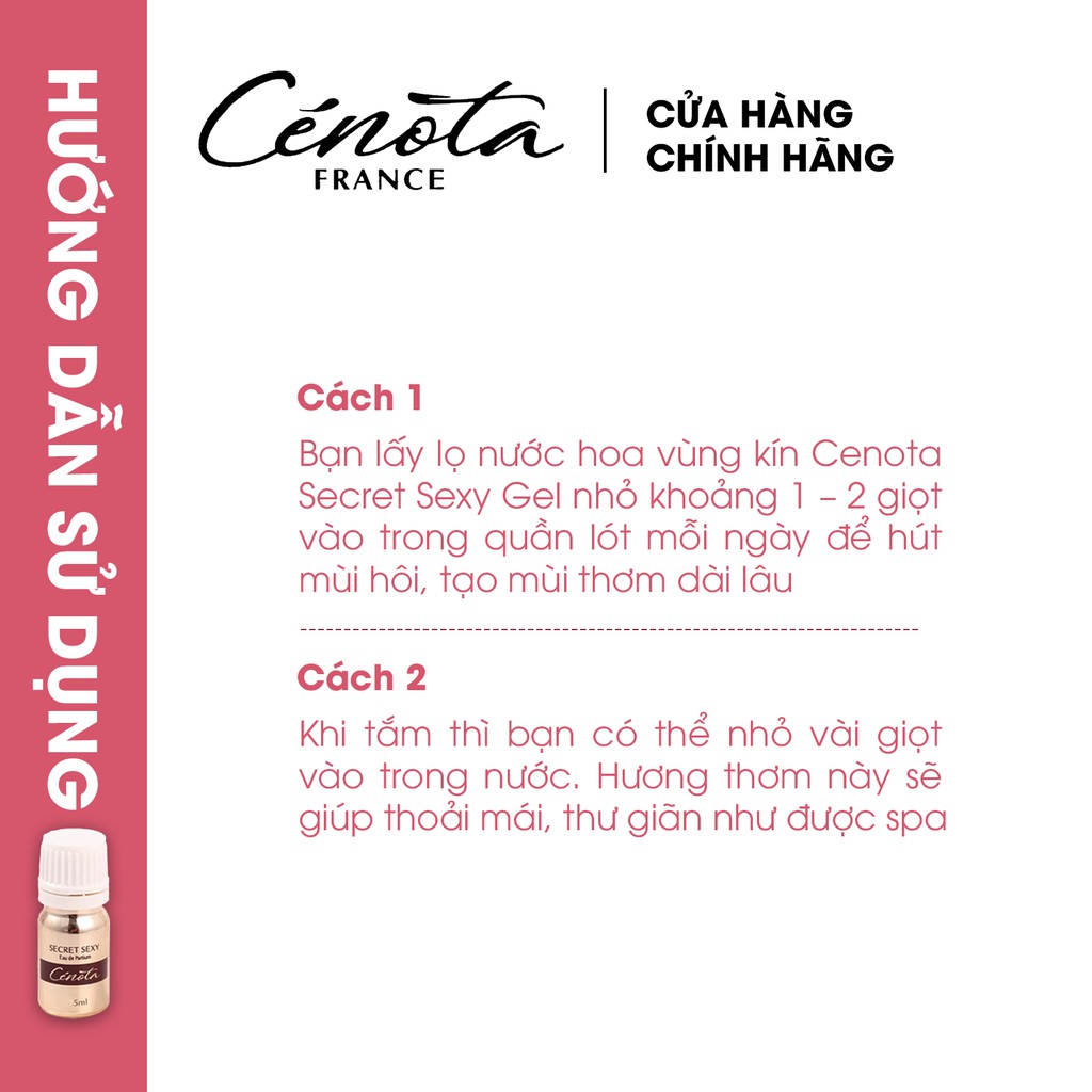 [Mã FMCGMALL giảm 8% đơn 250K] Nước Hoa Vùng Kín Cenota Secret Sexy 5ml | BigBuy360 - bigbuy360.vn