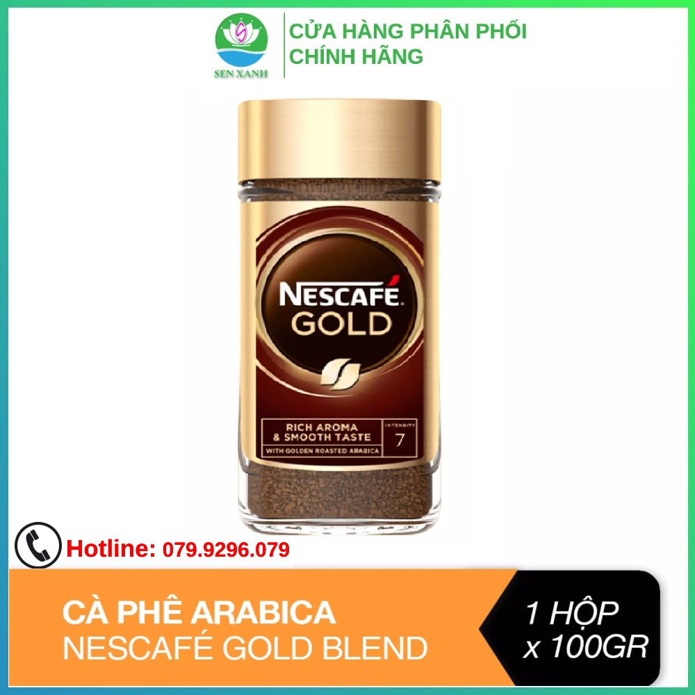 Cà phê Arabica nguyên chất hòa tan Nescafé Gold Blend 100G - Nhập khẩu từ Anh