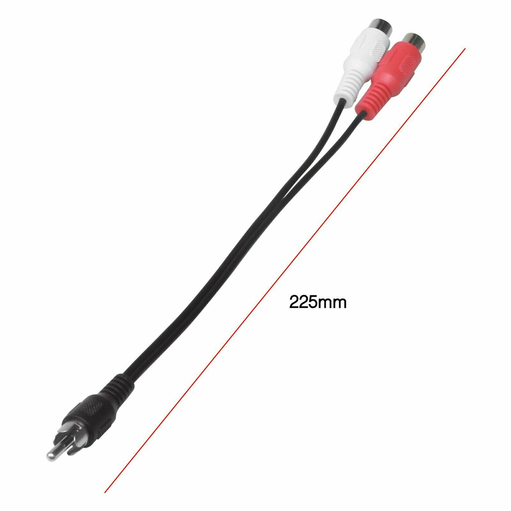 (Hàng Mới Về) Cáp Chia Âm Thanh 6 Inch Rca Male Sang 2 Rca Chuyên Dụng