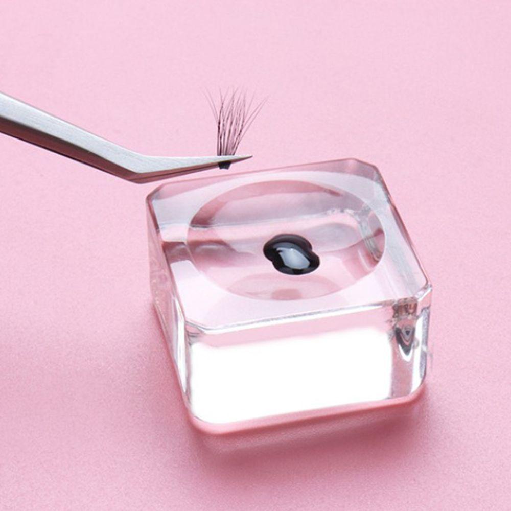 Vòng Đệm Thủy Tinh MOCHO Trong Suốt Chất Lượng Cao|Giá Đỡ Keo Dán Lông Mi Giả Tiện Lợi Dành Cho Trang Điểm