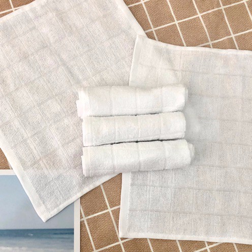 Khăn lau trắng, khăn lau đa năng 100% cotton thấm hút siêu tốt chuyên dùng trong nhà hàng, khách sạn | BigBuy360 - bigbuy360.vn