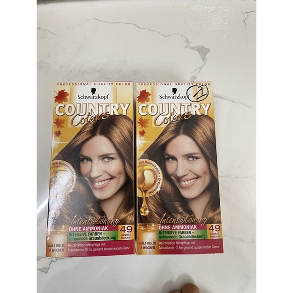 Thuốc nhuộm tóc Schwarzkopf Country colors mã 49 màu vàng socola - Hàng Đức