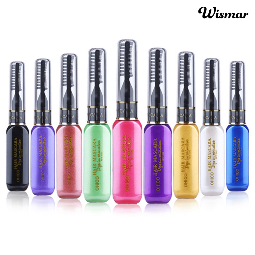 Kem nhuộm tóc nhanh chóng đầu mascara cỡ bút dùng 1 lần tạo kiểu unisex 10ml DIY