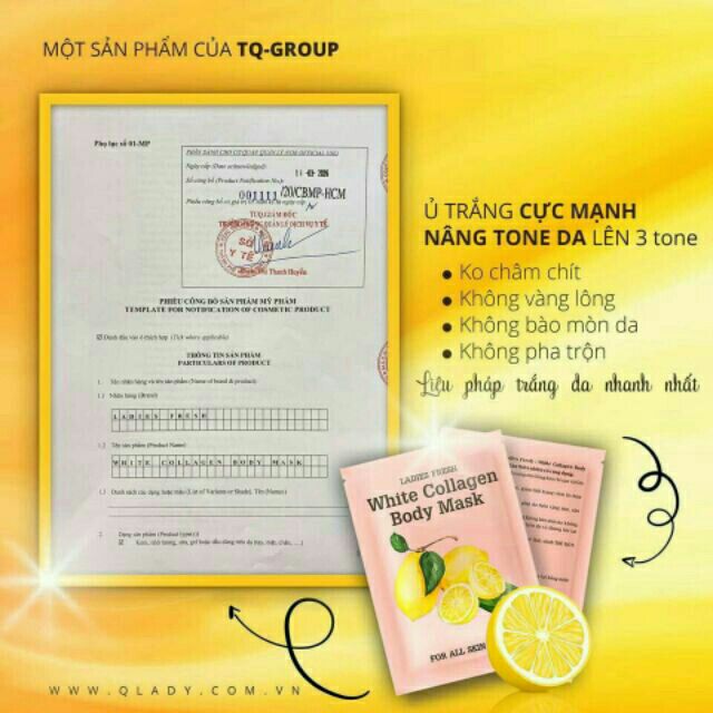 Ủ Trắng Chanh QLADY Chính Hãng | BigBuy360 - bigbuy360.vn