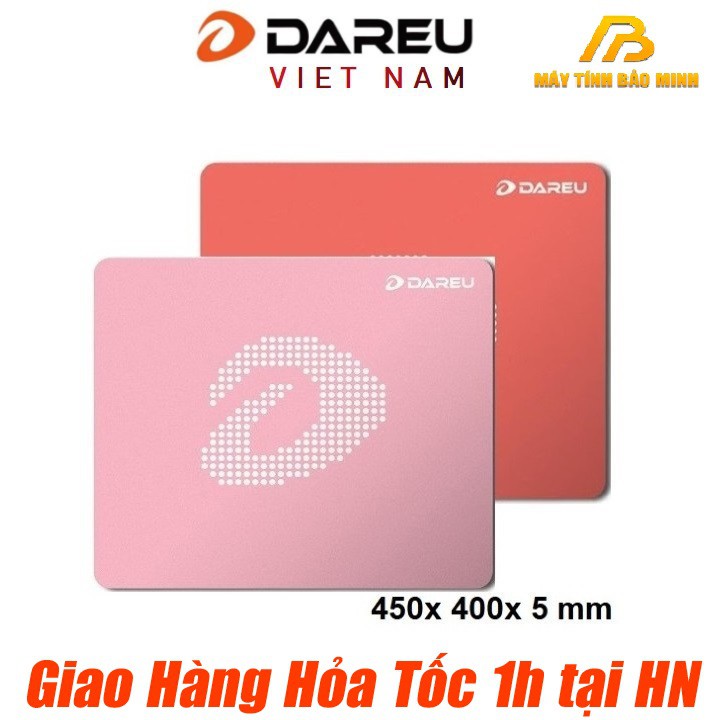 Bàn Di Chuột Dareu ESP108 Màu Hồng và Màu Cam (450X400X5mm) - Hàng Chính Hãng