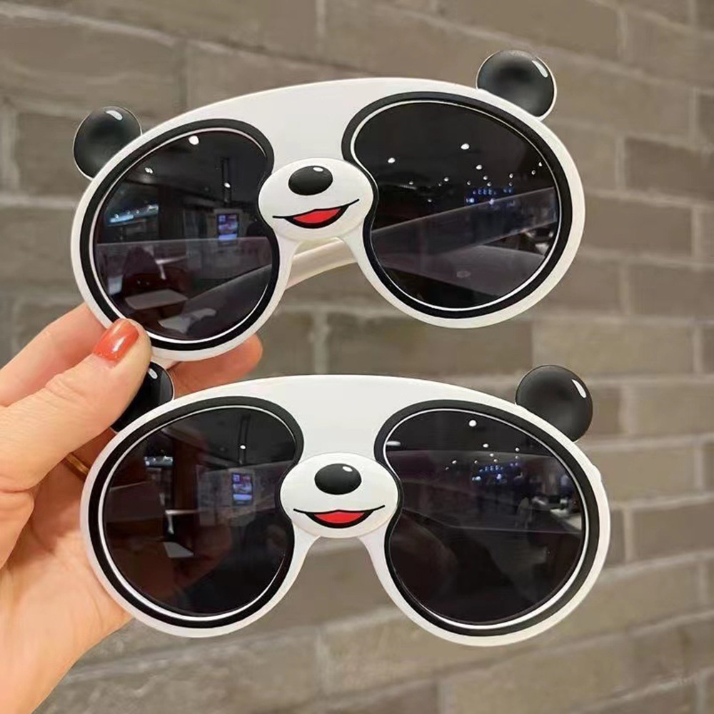 Kính Mát Phân Cực Chống Tia UV Hình Gấu Trúc Hoạt Hình Dễ Thương Cho Bé