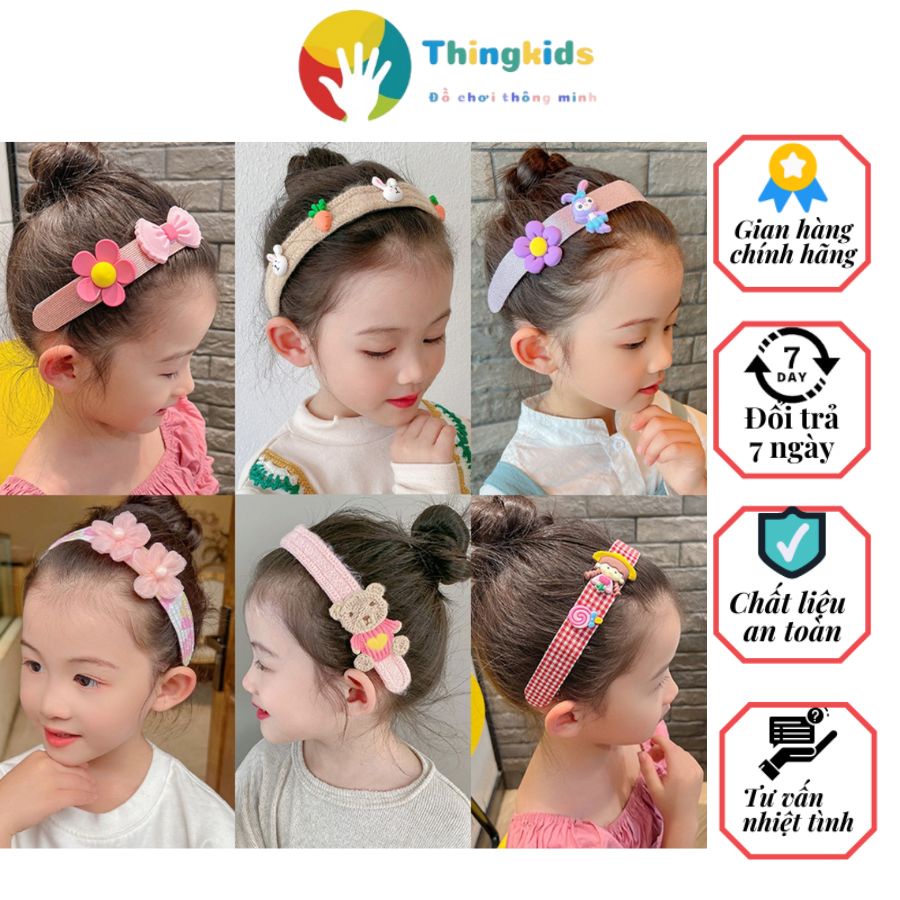 Băng đô dán tóc mái phong cách Hàn Quốc cho bé dài 32cm - Thingkids