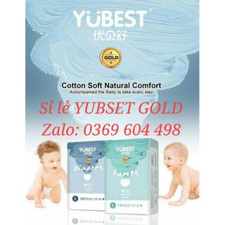 BỈm Quần / Bỉm Dán YUBEST GOLD Size S90/M84/L78/XL72 Cho Bé