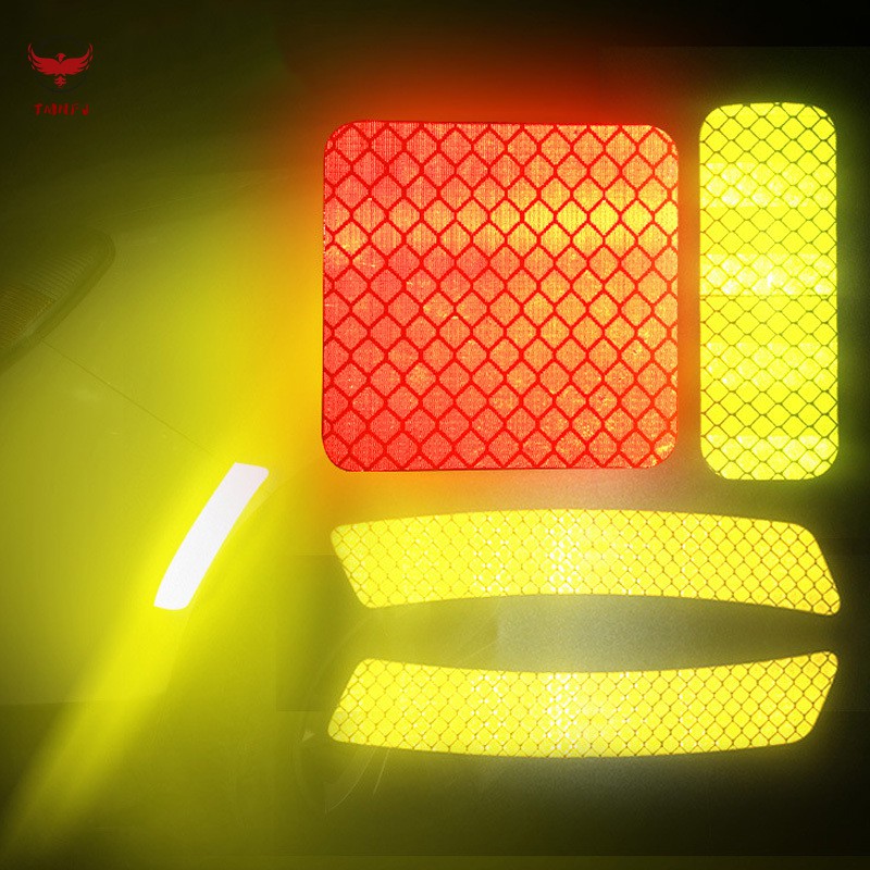 Set 10 Miếng Dán Phản Quang Cho Cửa Xe Ô Tô