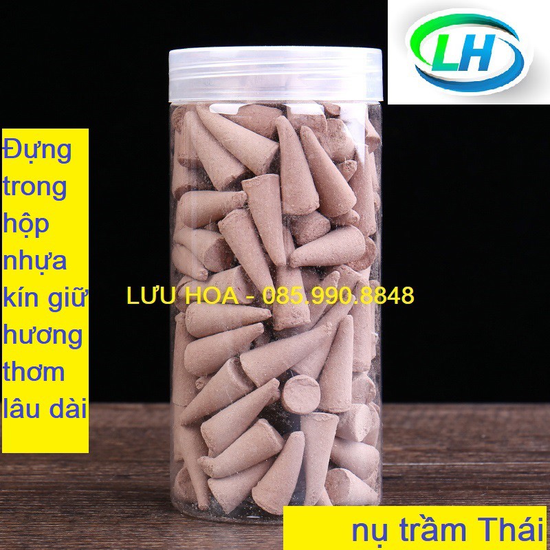 Trầm hương [THANH LÝ XẢ KHO], nụ trầm hương hình nón hộp 128 nụ - Hương rất thơm, hương thơm tự nhiên từ các loài hoa