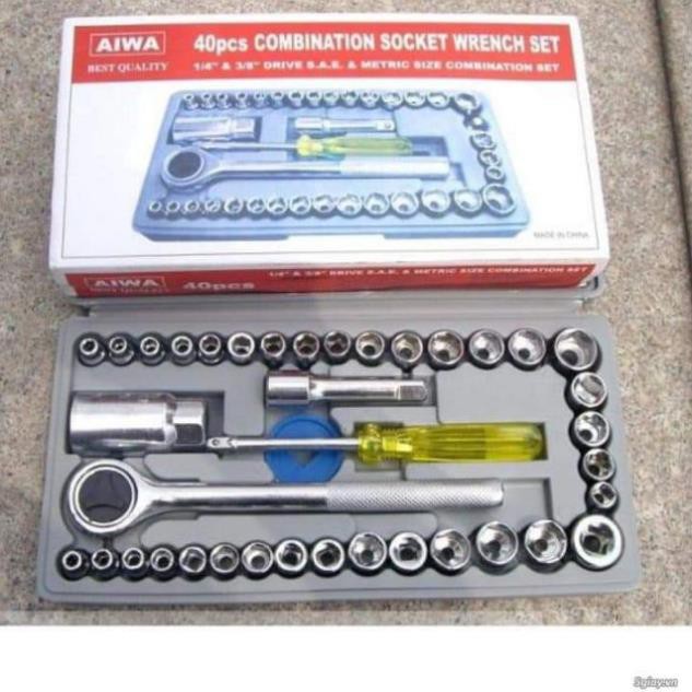 Bộ ốc vít đa năng 40 món giữ chặt ốc khi thao tác. Kết nối đầu và thân chắc, không dùng lò xo, hạn chế việc hư hỏng vặt.