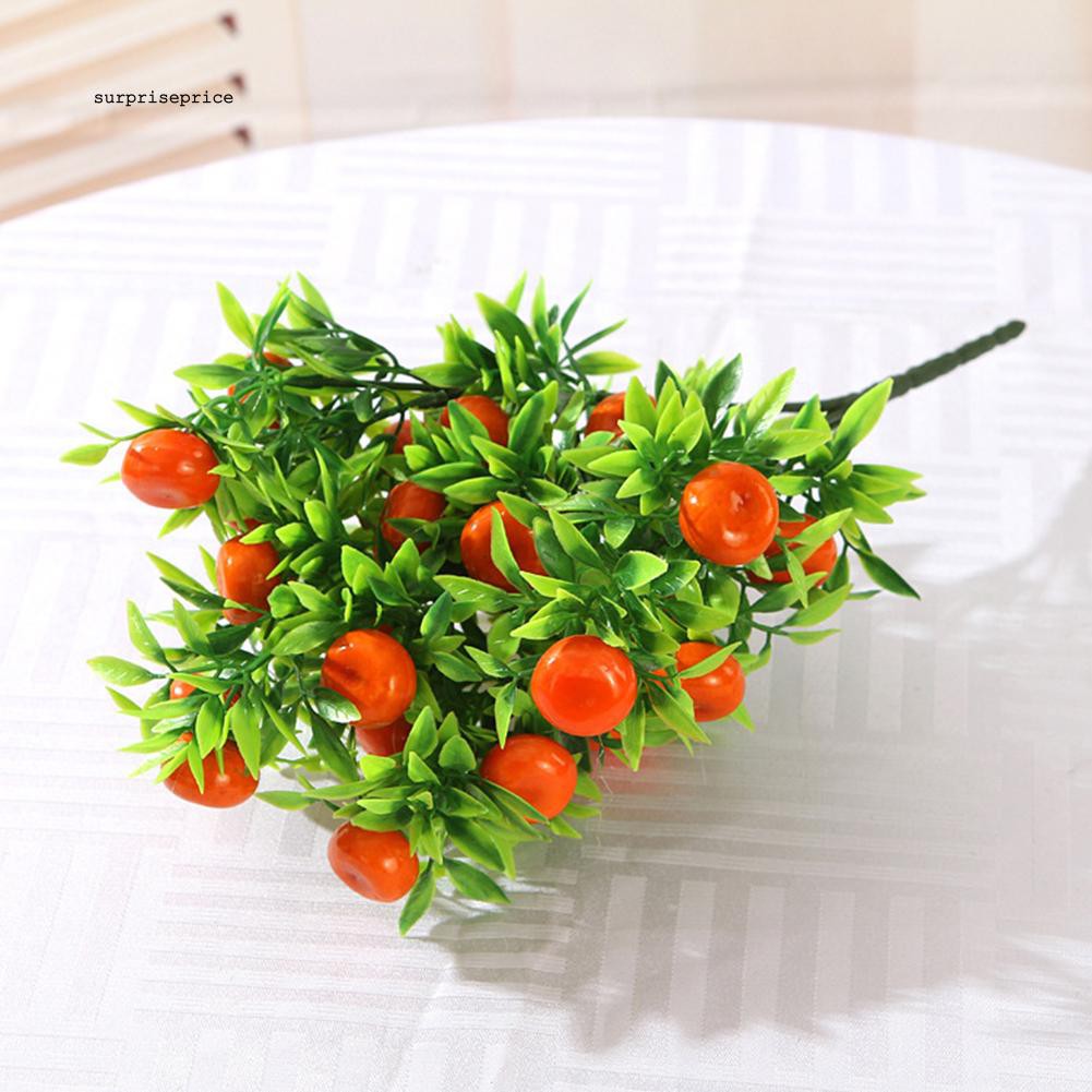 Cành cây hoa có quả nhân tạo trang trí đa năng