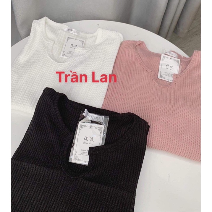 Áo len xốp thụng hót trend [FREE SHIP]Áo basic màu dễ phối đồ Ulzzang