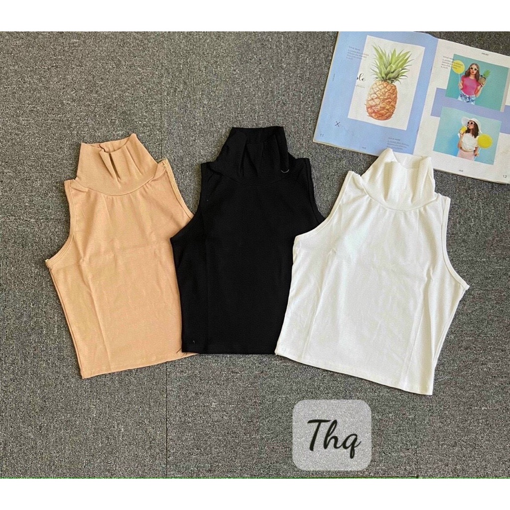 Áo 3 lỗ cổ lọ sexy
